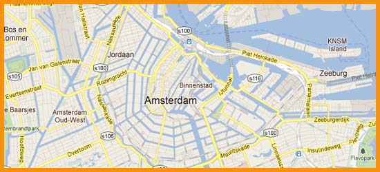 Amsterdam city map